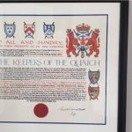certificate from Keepers of the Quaich